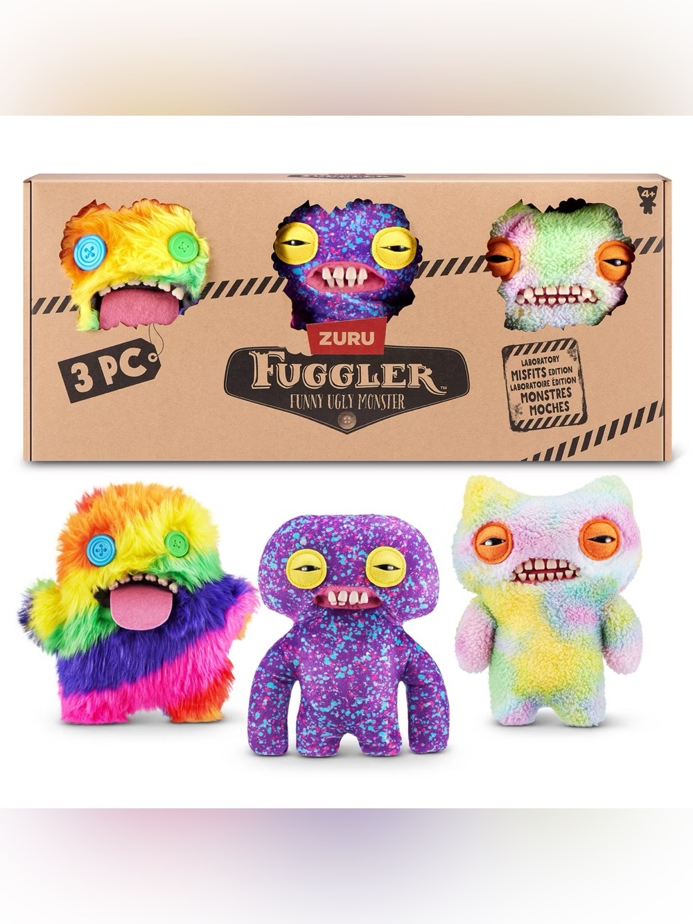Zuru Fuggler Funny Ugly Monsters 3-Piece Set - Laboratory Misfits